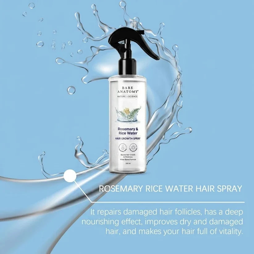 Spray Pousse des Cheveux Romarin & Eau de Riz