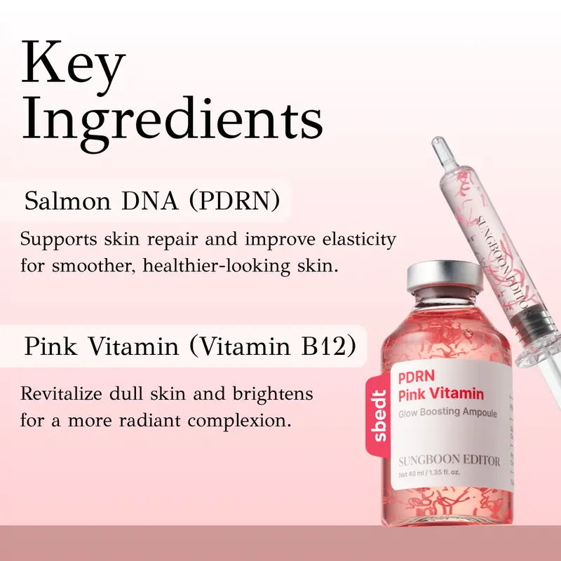Ampoule Coréenne Éclat PDRN Vitaminée