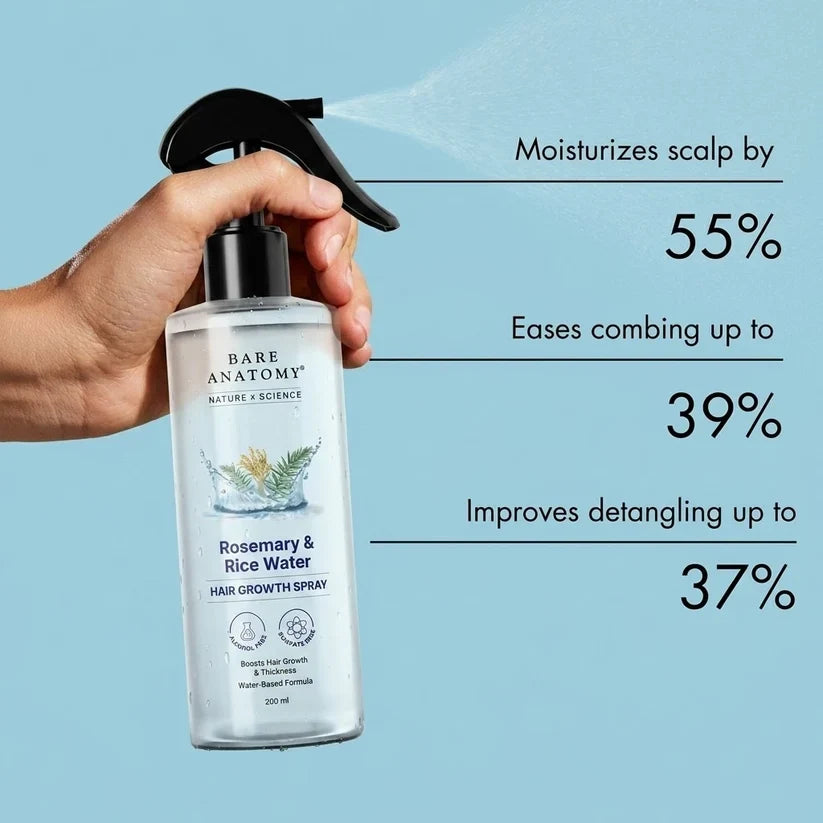 Spray Pousse des Cheveux Romarin & Eau de Riz