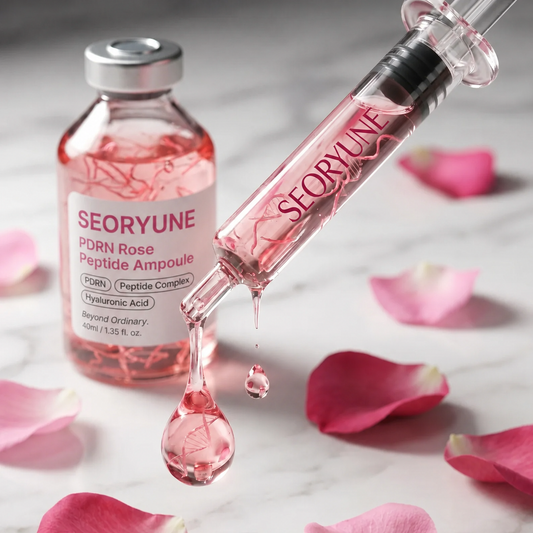 Ampoule Coréenne PDRN Rose aux Peptides
