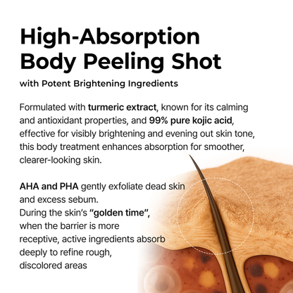 Peel Shot Spray Soin Kératose Acide Kojique & Curcuma