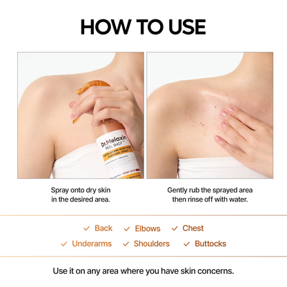 Peel Shot Spray Soin Kératose Acide Kojique & Curcuma